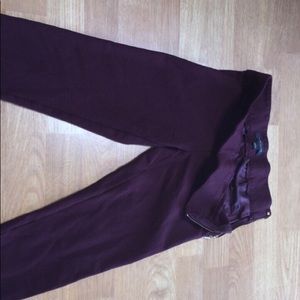 Ann Taylor Maroon Jeggings